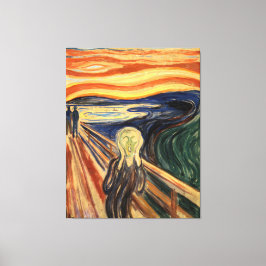 Impressão Em Tela Edvard Munch, A Pintura Da Máxima Arte Do Gritar