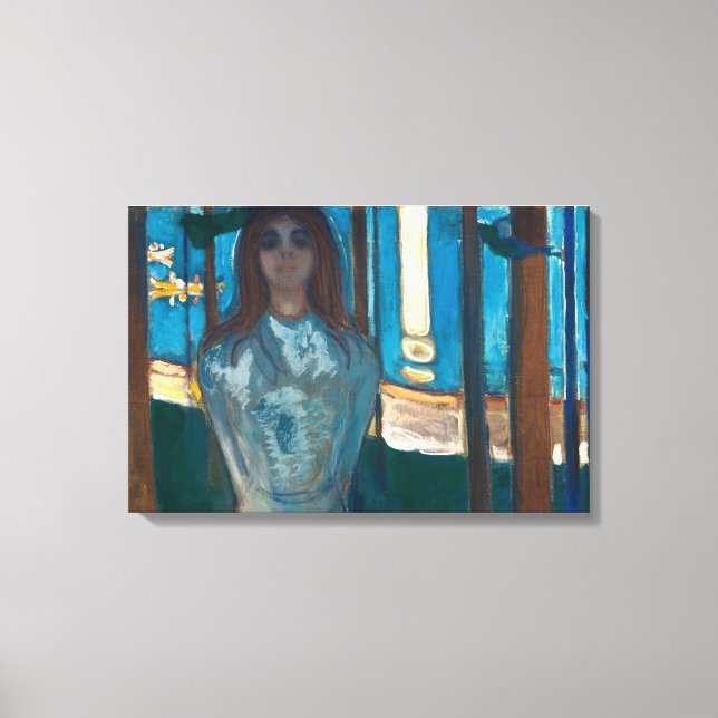 Impressão Em Tela Edvard Munch - A Voz, Noite de Verão (Frente)