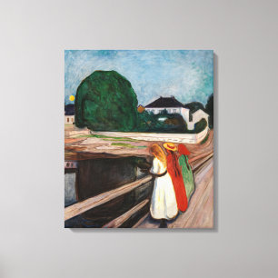 Impressão Em Tela Edvard Munch - As Meninas na Ponte