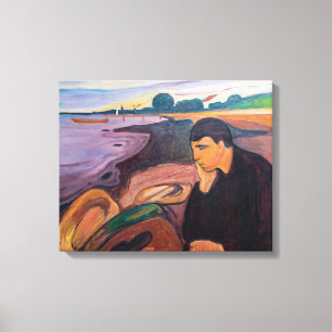 Impressão Em Tela Edvard Munch - Melancolia 1894