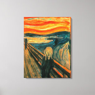 Impressão Em Tela EDVARD MUNCH - O gritar 1893