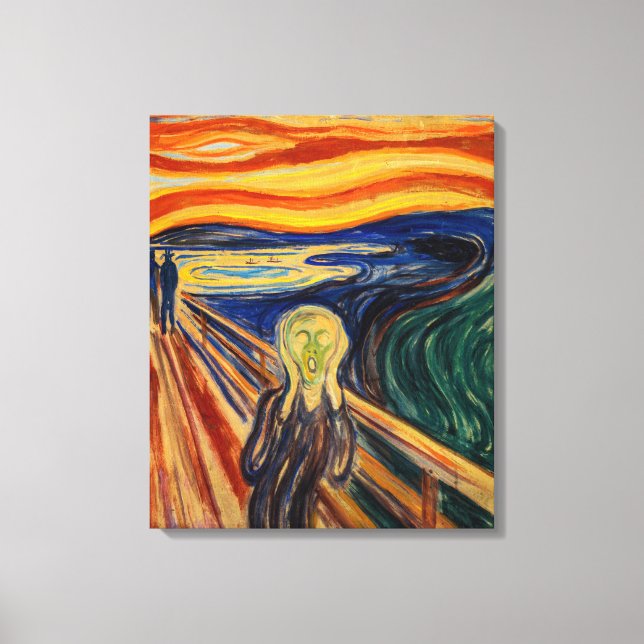Impressão Em Tela Edvard Munch - O Grito 1910 (Frente)