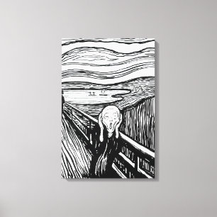 Impressão Em Tela Edvard Munch - O Grito Litografia