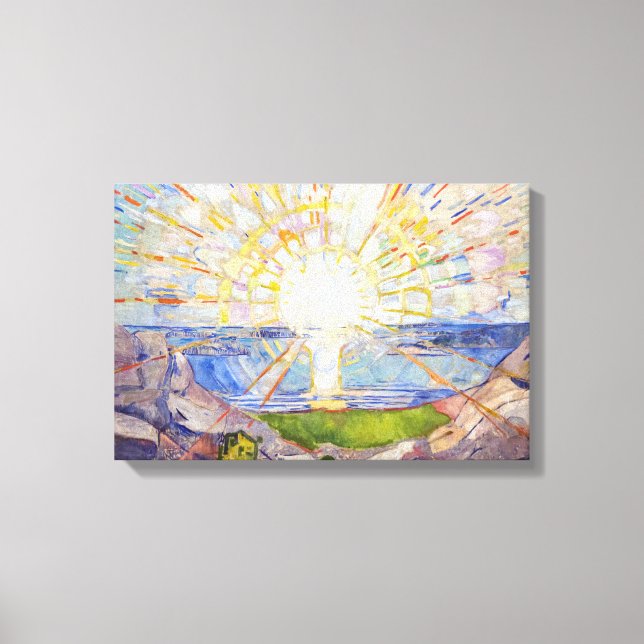 Impressão Em Tela Edvard Munch - O Sol 1911 (Frente)