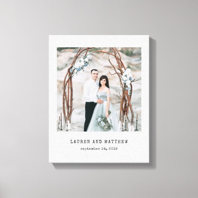 Impressão Em Tela Eethal Wedding | Texto de fotografia e máquina de  (Frente)