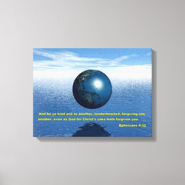 Impressão Em Tela Efesianos 4:32 (Frente)