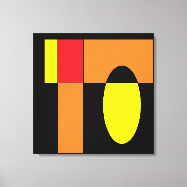 Impressão Em Tela Egg Invader II - Ken Gage Abstrato Art (Frente)