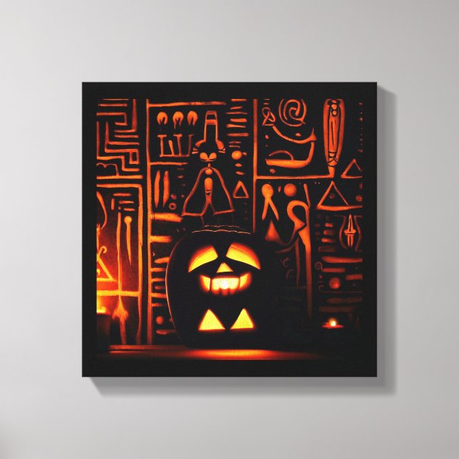 Impressão Em Tela Egípcio Halloween 6 (Frente)