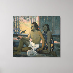 Impressão Em Tela Eiaha Ohipa ou Tahitians em uma sala, 1896