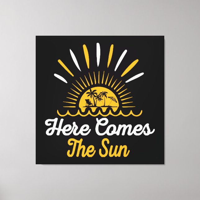 Impressão Em Tela Eis que vem o Sol (Frente)