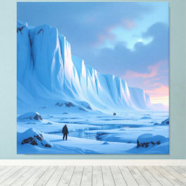 Impressão Em Tela „Eismauer – Das Ende der bekannten Welt“