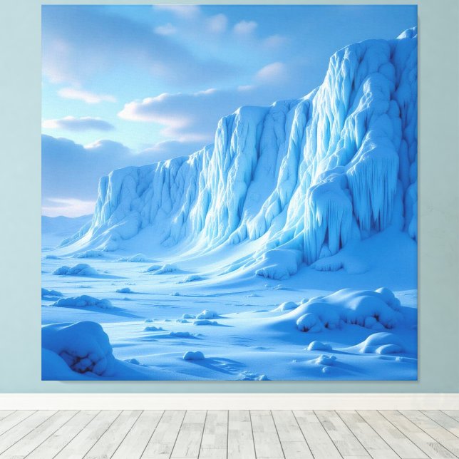 Impressão Em Tela „Eismauer – Das Ende der bekannten Welt“ (Insitu(piso de madeira))