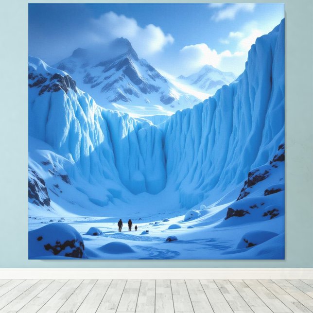 Impressão Em Tela „Eismauer – Das Ende der bekannten Welt“ (Insitu(piso de madeira))