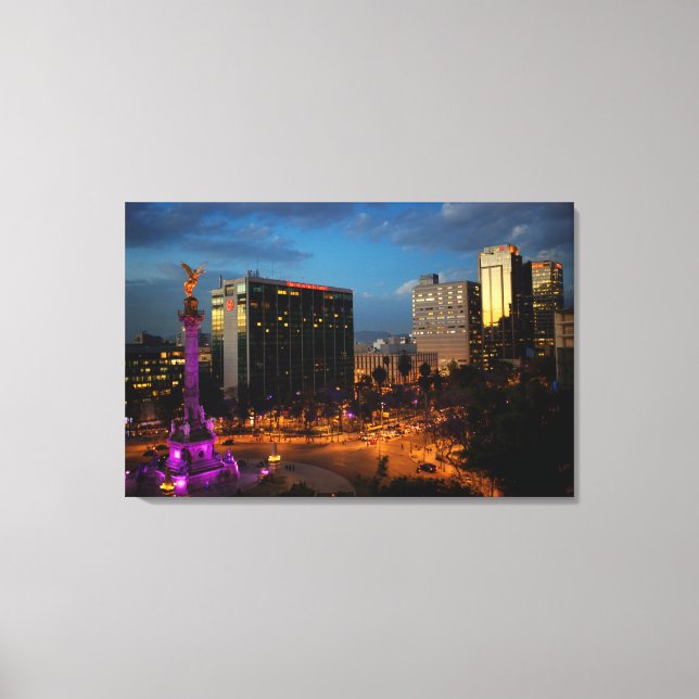 Impressão Em Tela El Angel De Independencia, Marco Mexicano (Frente)