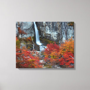 Impressão Em Tela El Chorrillo Waterfall   Patagônia, Argentina