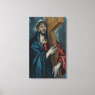 Impressão Em Tela El Greco - Cristo Carregando da Cruz