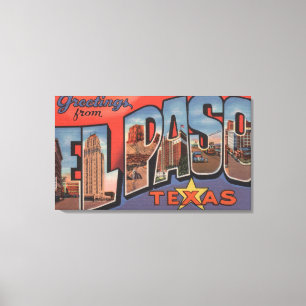 Impressão Em Tela El Paso, Texas - grandes cenas 2 da letra