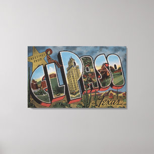 Impressão Em Tela El Paso, Texas - grandes cenas da letra