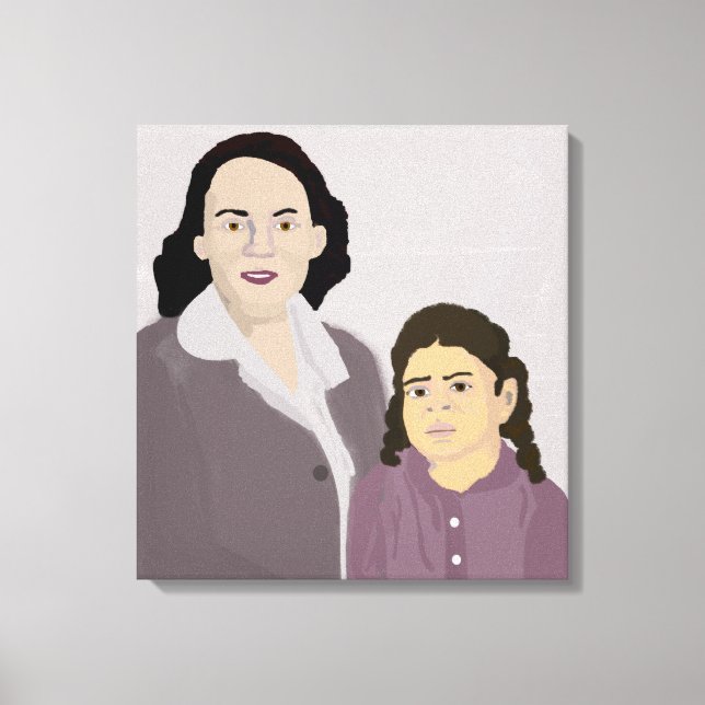 Impressão Em Tela Ela e sua mãe (Frente)