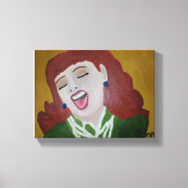 Impressão Em Tela Ela Riu