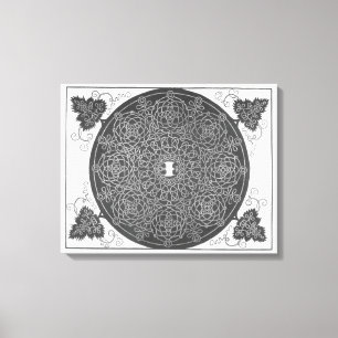 Impressão Em Tela Elaborate Knot Pattern (por Albrecht Dürer)