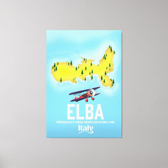 Impressão Em Tela Elba, Mar Tirreno, Tuscana, Itália poster de viage (Frente)