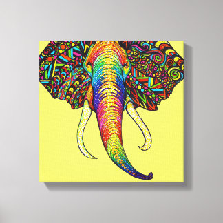 Impressão Em Tela Elefante