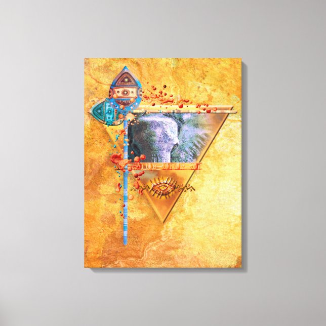 Impressão Em Tela Elefante Africano "O PODEROSO TRIBE" (Frente)