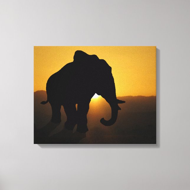 Impressão Em Tela Elefante Bull (Frente)
