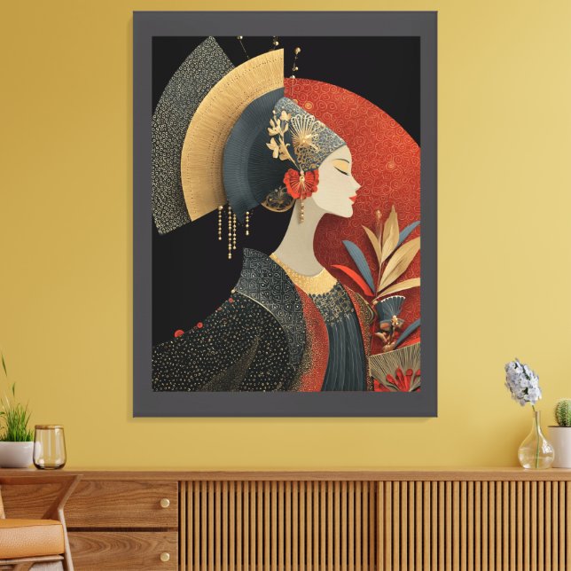 IMPRESSÃO EM TELA ELEGÂNCIA COROA #2 (Insitu(Sala de estar))