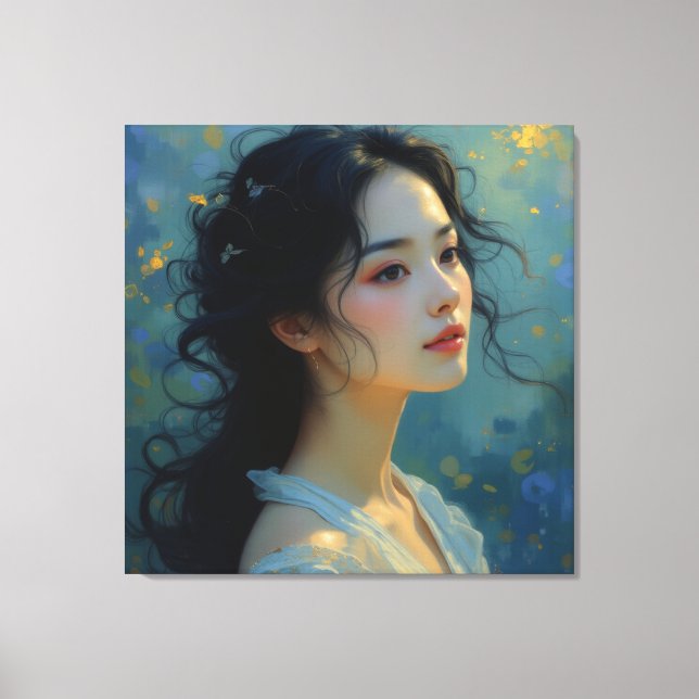 Impressão Em Tela Elegância Eteal - A Mulher do Mistério (Frente)