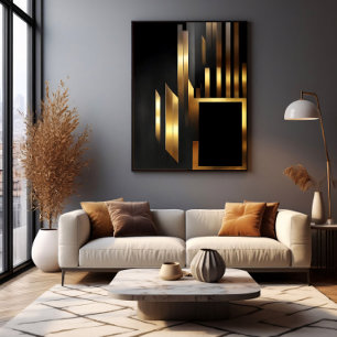 Impressão Em Tela Elegância Vertical Art Déco