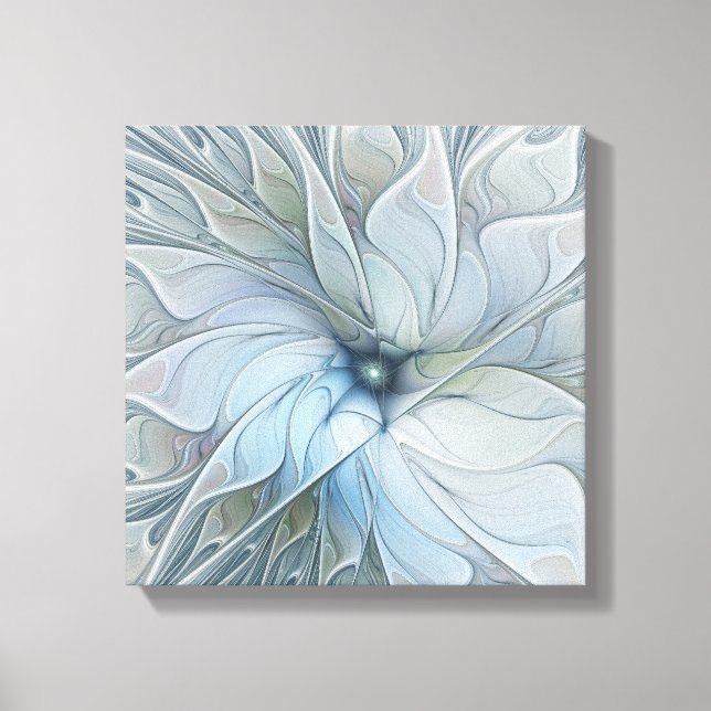 Impressão Em Tela Elegant Beauty Modern Abstract Fractal Art Flower (Frente)