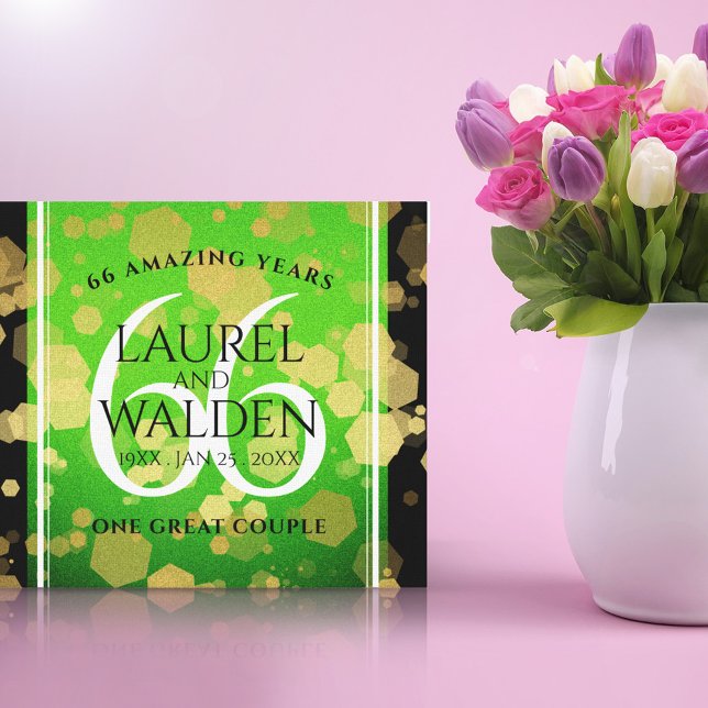 Impressão Em Tela Elegante 66º aniversário de casamento de Titanite (Criador carregado)