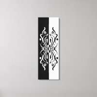 Elegante Abstrato Preto e Branco Estilo Harlequim