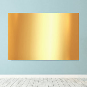 Impressão Em Tela Elegante Carregue Sua Foto em Fundo Dourado XXL