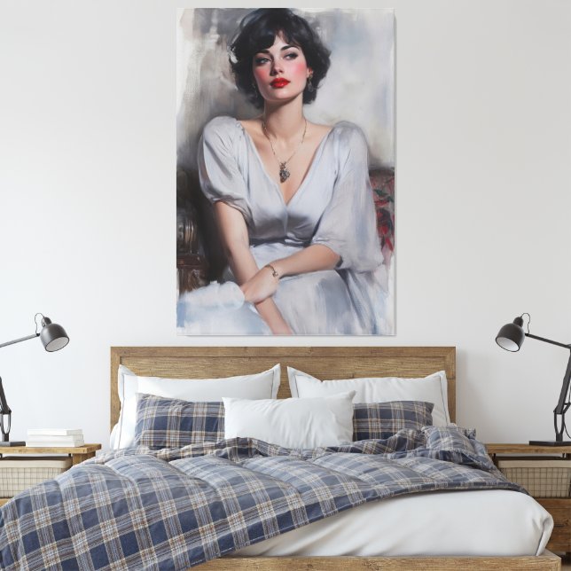 Impressão Em Tela Elegante Glamor (Insitu(Quarto))