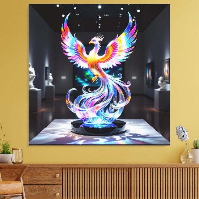 Impressão Em Tela Elegantes Glasdesign Kunst in ihrer klarsten Form (Insitu(Sala de estar))