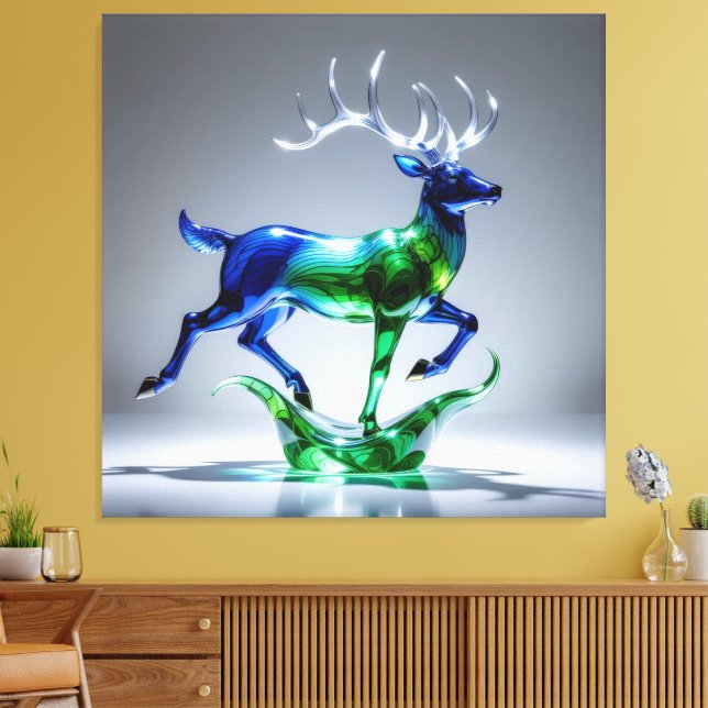 Impressão Em Tela Elegantes Glasdesign Kunst in ihrer klarsten Form (Insitu(Sala de estar))