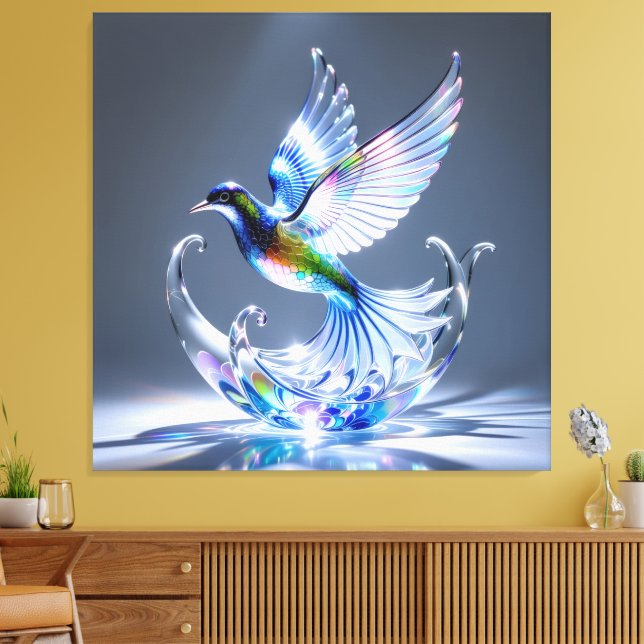 Impressão Em Tela Elegantes Glasdesign Kunst in ihrer klarsten Form (Insitu(Sala de estar))