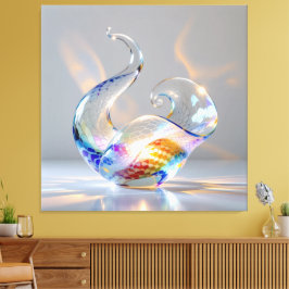 Impressão Em Tela Elegantes Glasdesign Kunst in ihrer klarsten Form