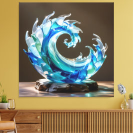 Impressão Em Tela Elegantes Glasdesign Kunst in ihrer klarsten Form