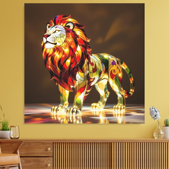 Impressão Em Tela Elegantes Glasdesign Kunst in ihrer klarsten Form (Insitu(Sala de estar))