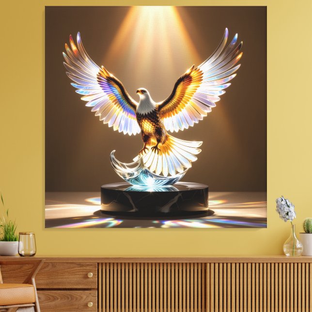 Impressão Em Tela Elegantes Glasdesign Kunst in ihrer klarsten Form (Insitu(Sala de estar))