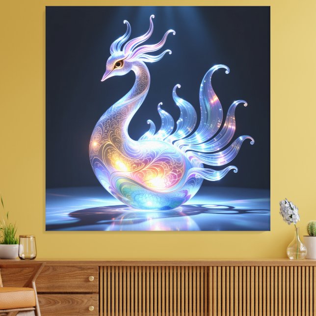 Impressão Em Tela Elegantes Glasdesign Kunst in ihrer klarsten Form (Insitu(Sala de estar))