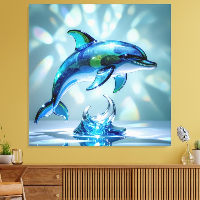 Impressão Em Tela Elegantes Glasdesign Kunst in ihrer klarsten Form (Insitu(Sala de estar))