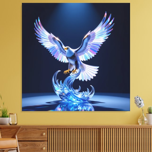 Impressão Em Tela Elegantes Glasdesign Kunst in ihrer klarsten Form (Insitu(Sala de estar))