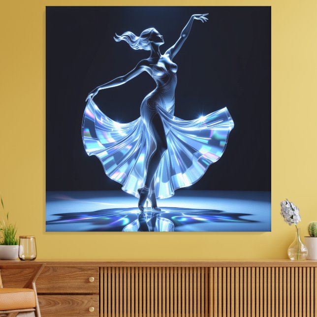 Impressão Em Tela Elegantes Glasdesign Kunst in ihrer klarsten Form (Insitu(Sala de estar))