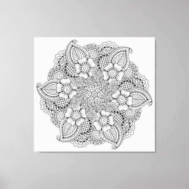 Impressão Em Tela Elemento redondo 6 inspirado (Frente)