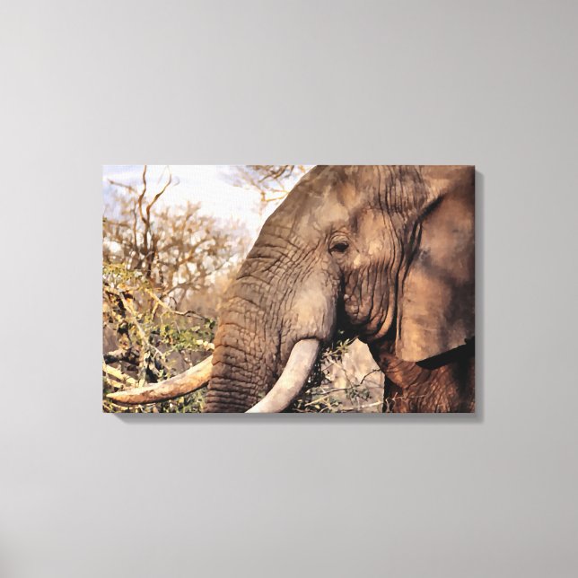 Impressão Em Tela Elephant Lovers Art (Frente)